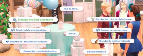 Interactions sociales contextualisées pour vos Sims